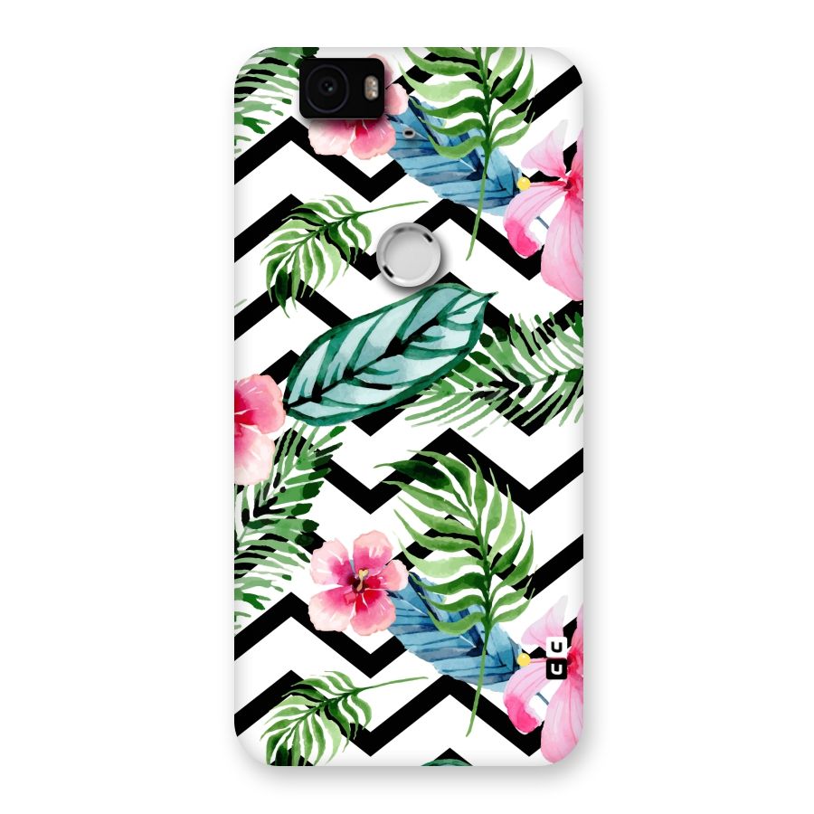 Modern Flowers Back Case for Google Nexus-6P