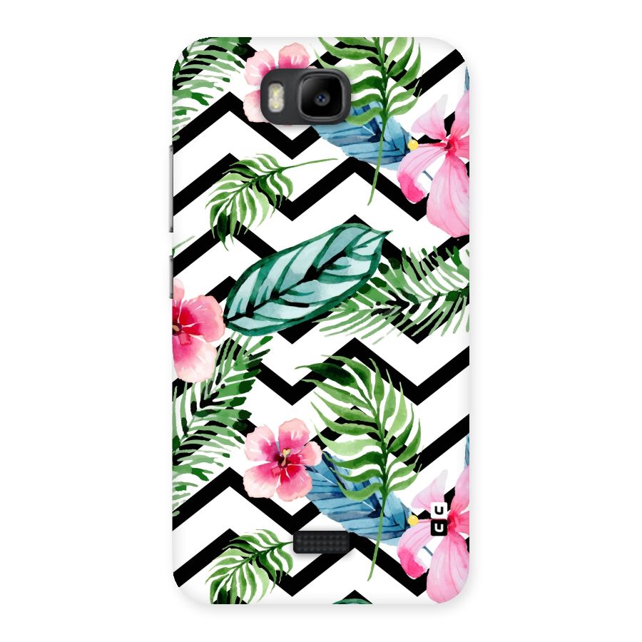 Modern Flowers Back Case for Honor Bee