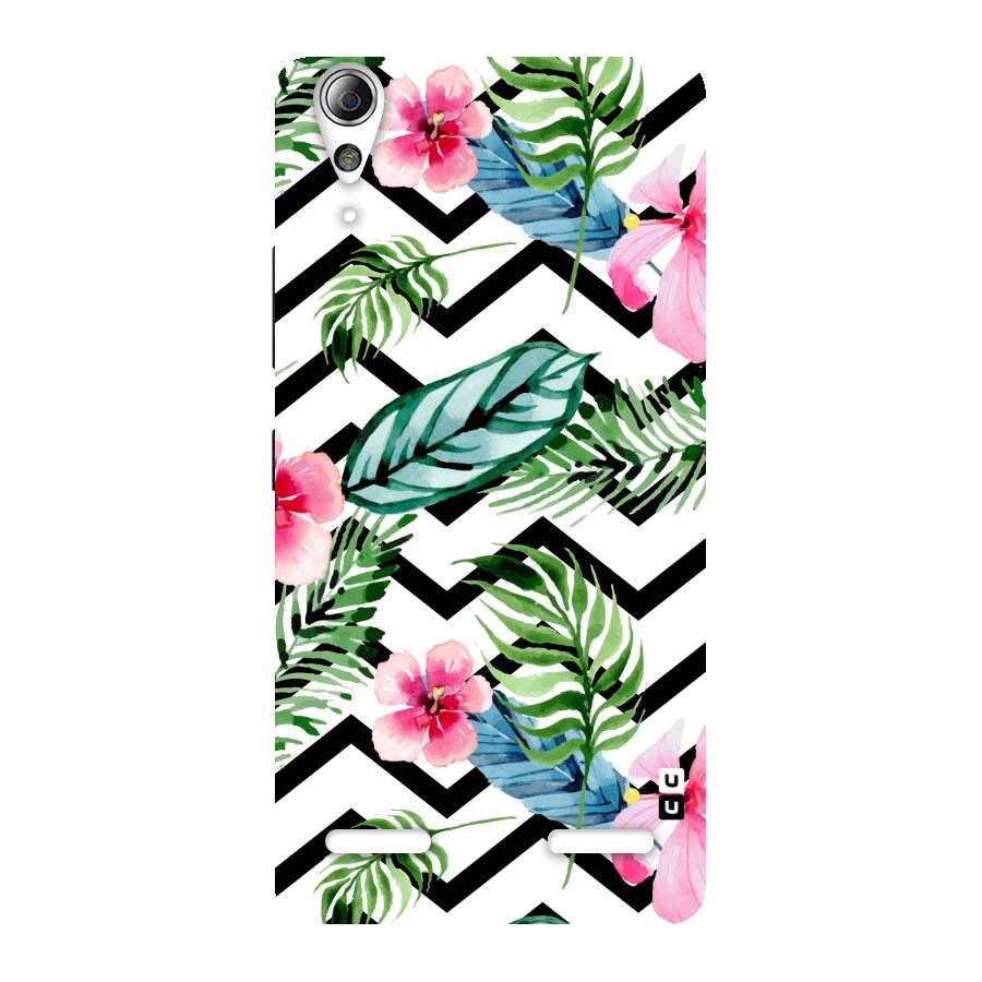 Modern Flowers Back Case for Lenovo A6000