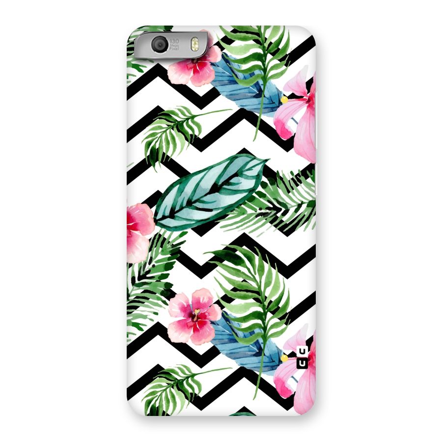 Modern Flowers Back Case for Micromax Canvas Knight 2