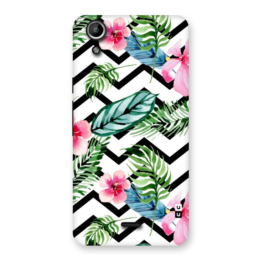 Modern Flowers Back Case for Micromax Canvas Selfie Lens Q345
