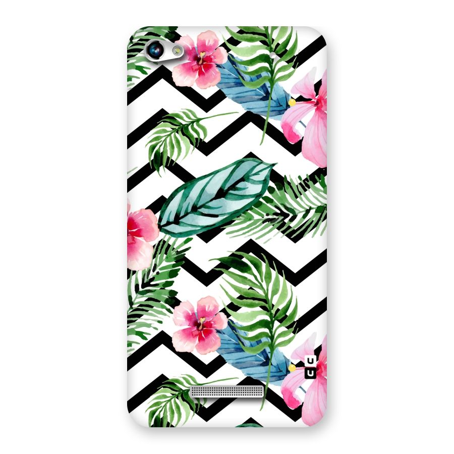 Modern Flowers Back Case for Micromax Hue 2