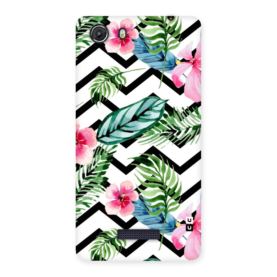 Modern Flowers Back Case for Micromax Unite 3