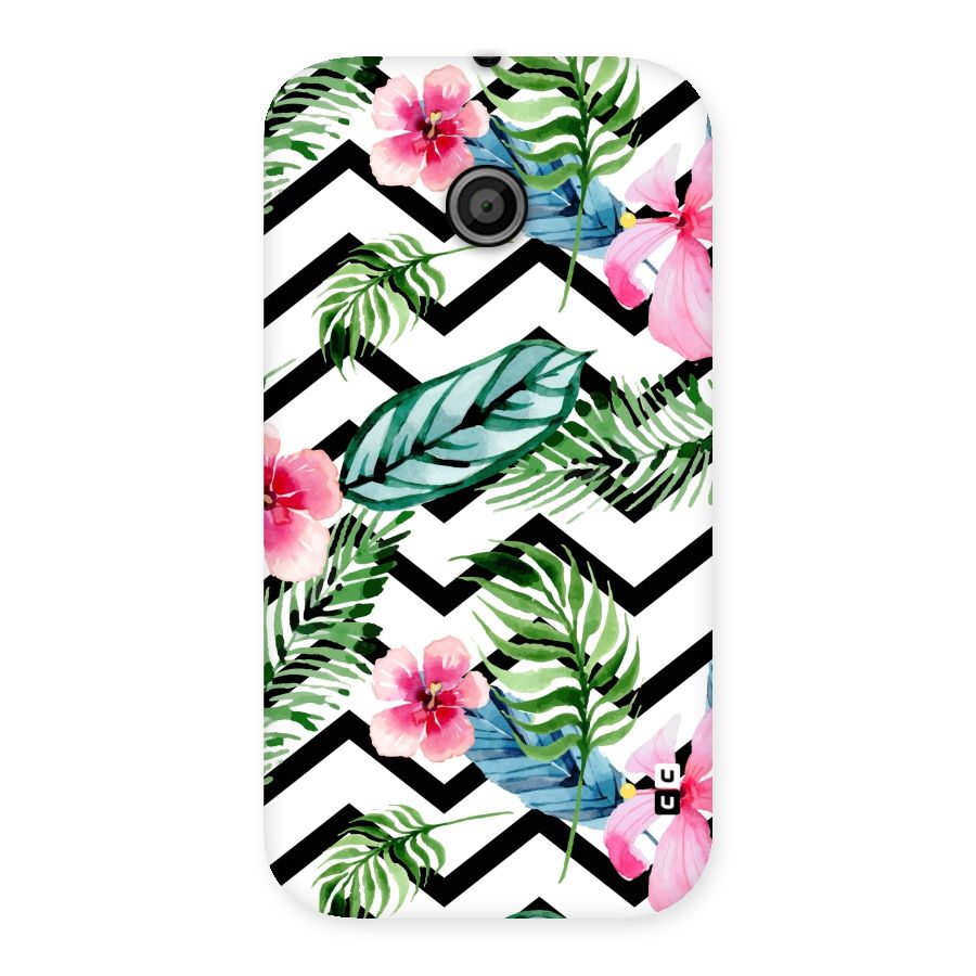 Modern Flowers Back Case for Moto E