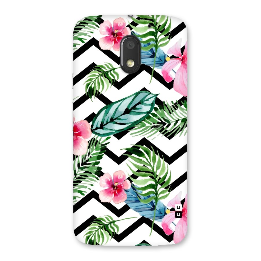 Modern Flowers Back Case for Moto E3 Power
