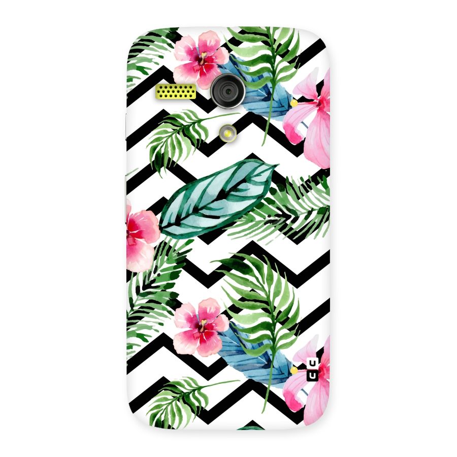 Modern Flowers Back Case for Moto G
