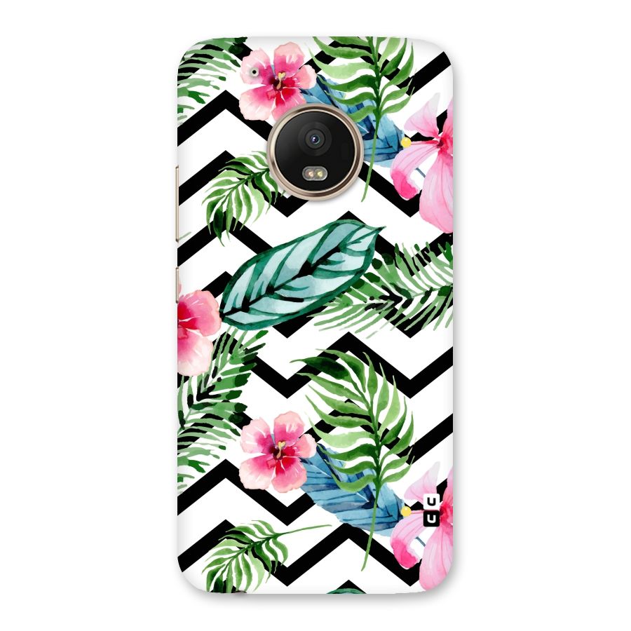 Modern Flowers Back Case for Moto G5 Plus
