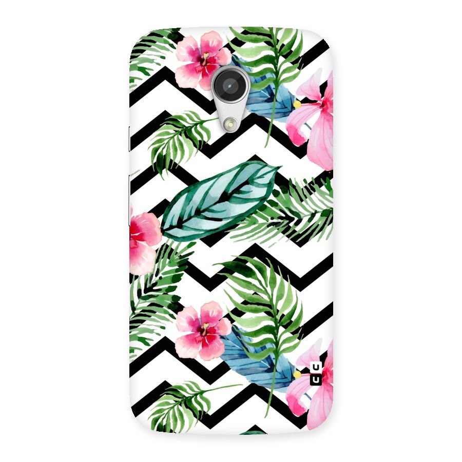 Modern Flowers Back Case for Moto G 2nd Gen
