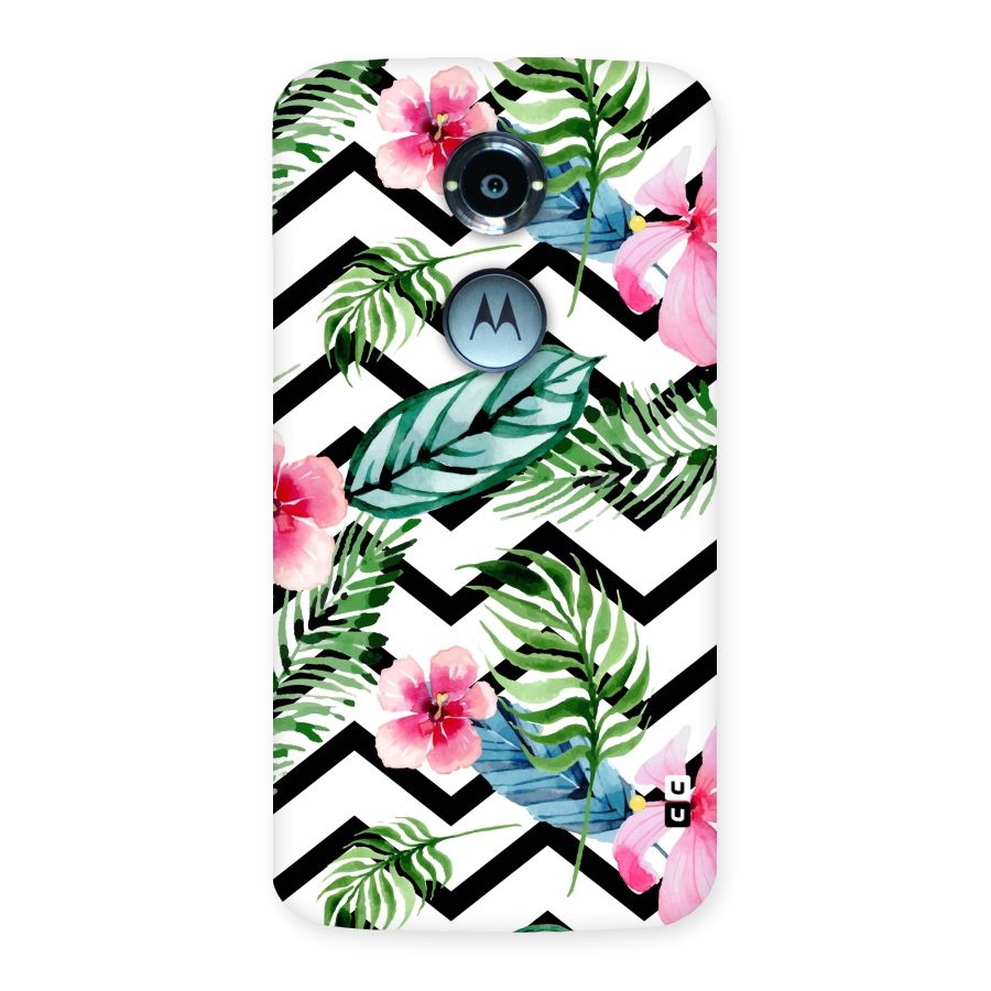 Modern Flowers Back Case for Moto X 2nd Gen