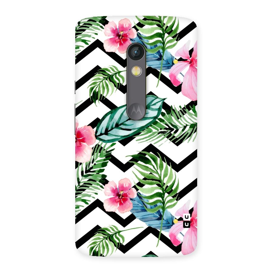 Modern Flowers Back Case for Moto X Play