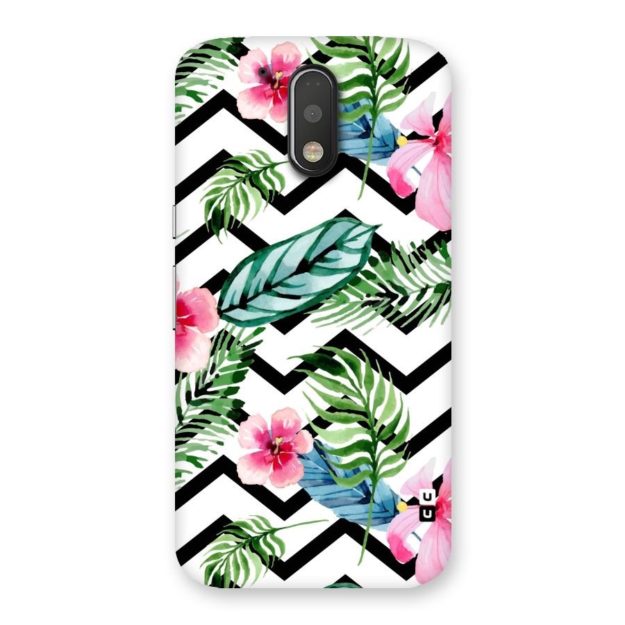 Modern Flowers Back Case for Motorola Moto G4