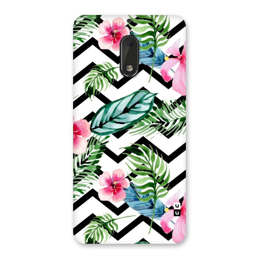 Modern Flowers Back Case for Nokia 6