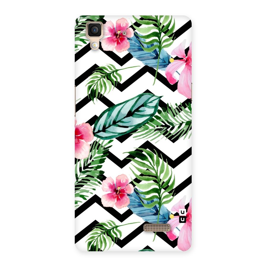 Modern Flowers Back Case for Oppo R7