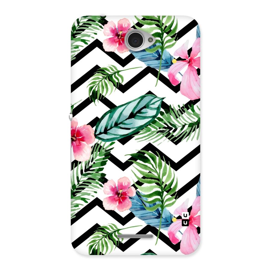 Modern Flowers Back Case for Sony Xperia E4
