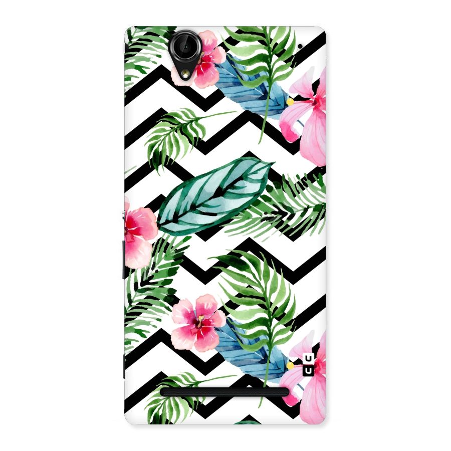 Modern Flowers Back Case for Sony Xperia T2