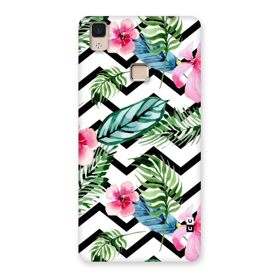 Modern Flowers Back Case for V3 Max
