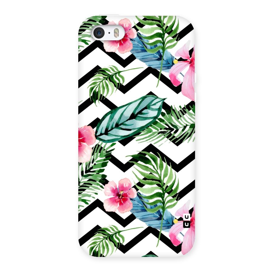 Modern Flowers Back Case for iPhone SE