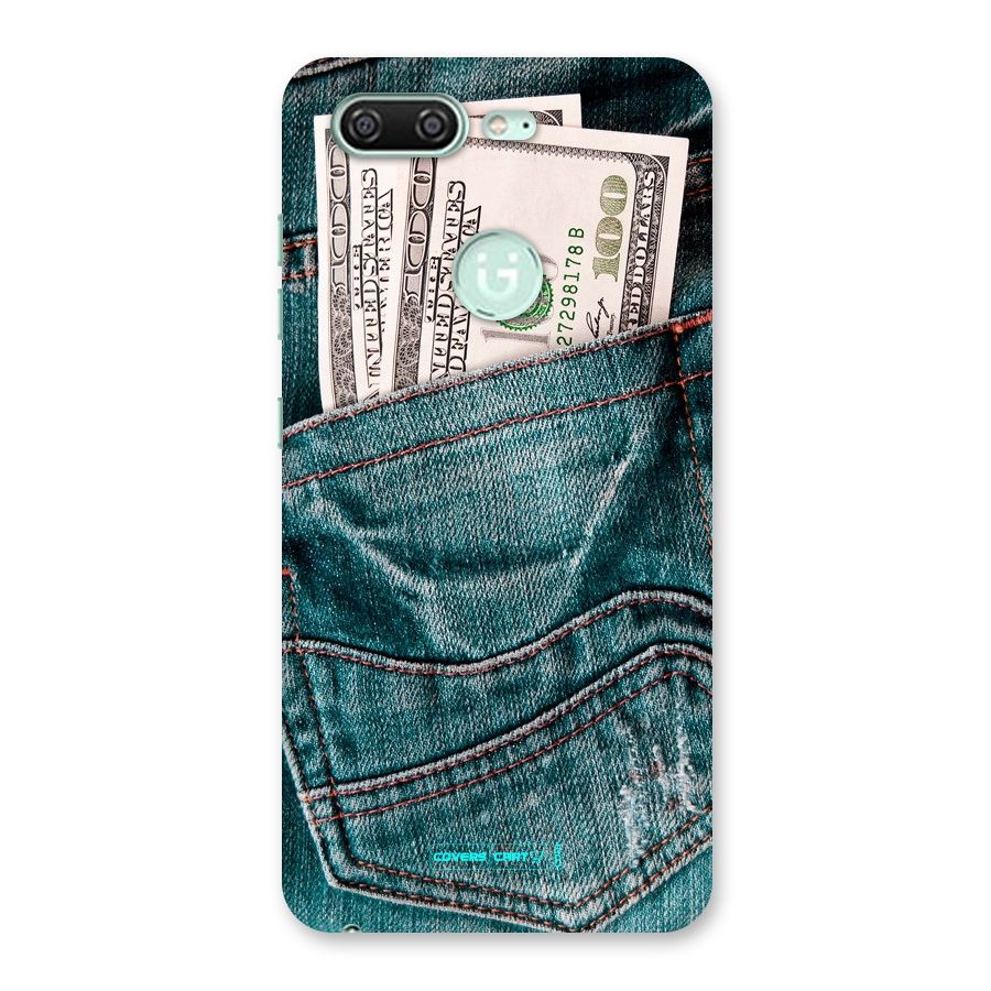 Money in Jeans Back Case for Gionee S10