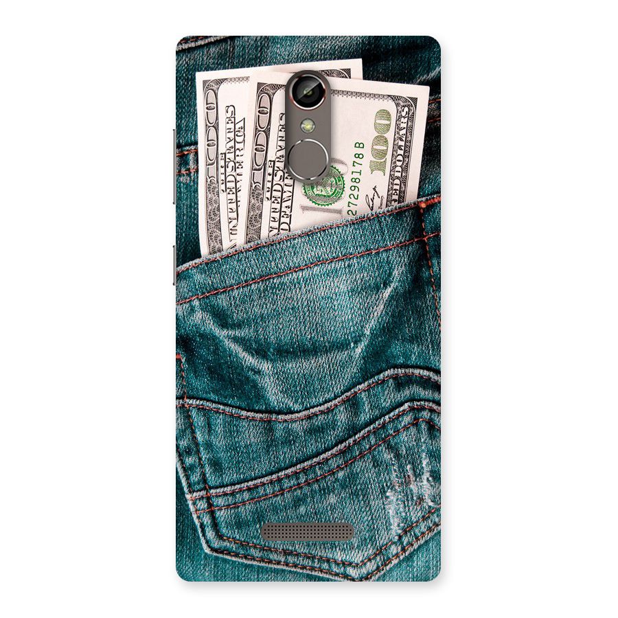 Money in Jeans Back Case for Gionee S6s