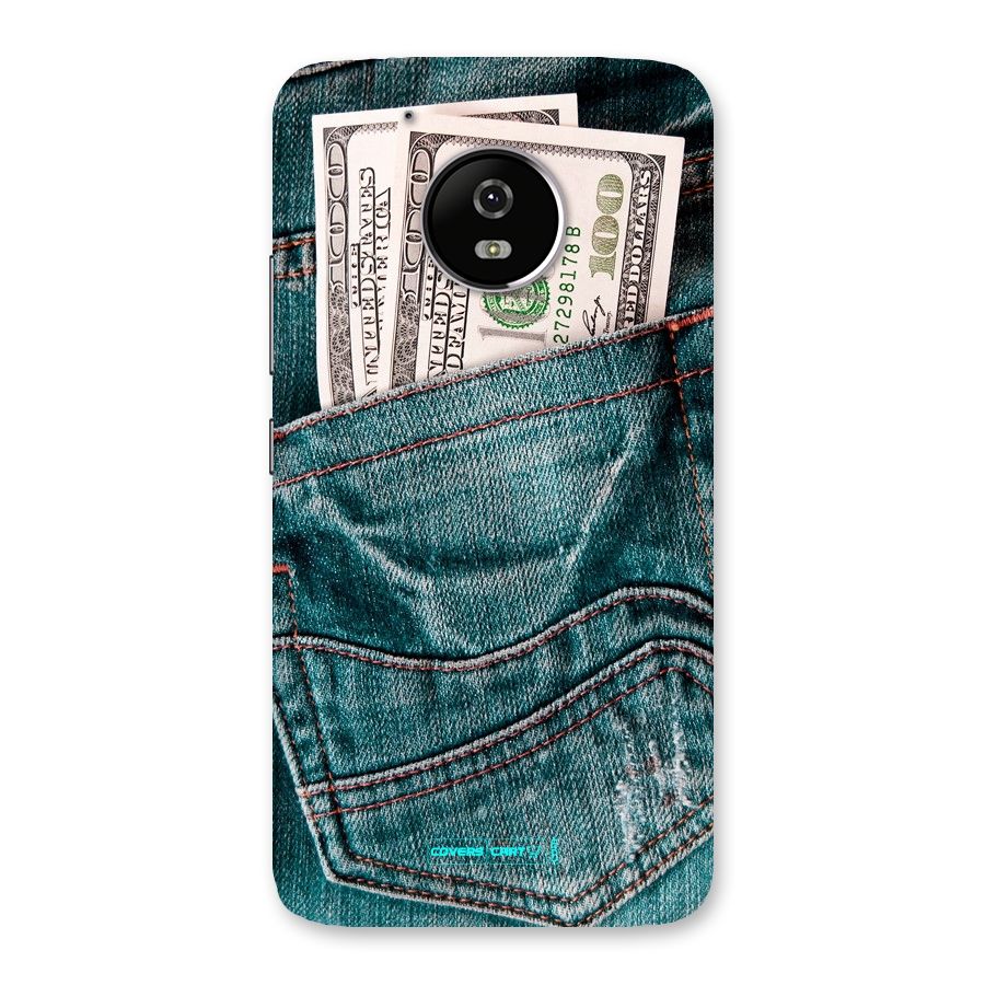 Money in Jeans Back Case for Moto G5