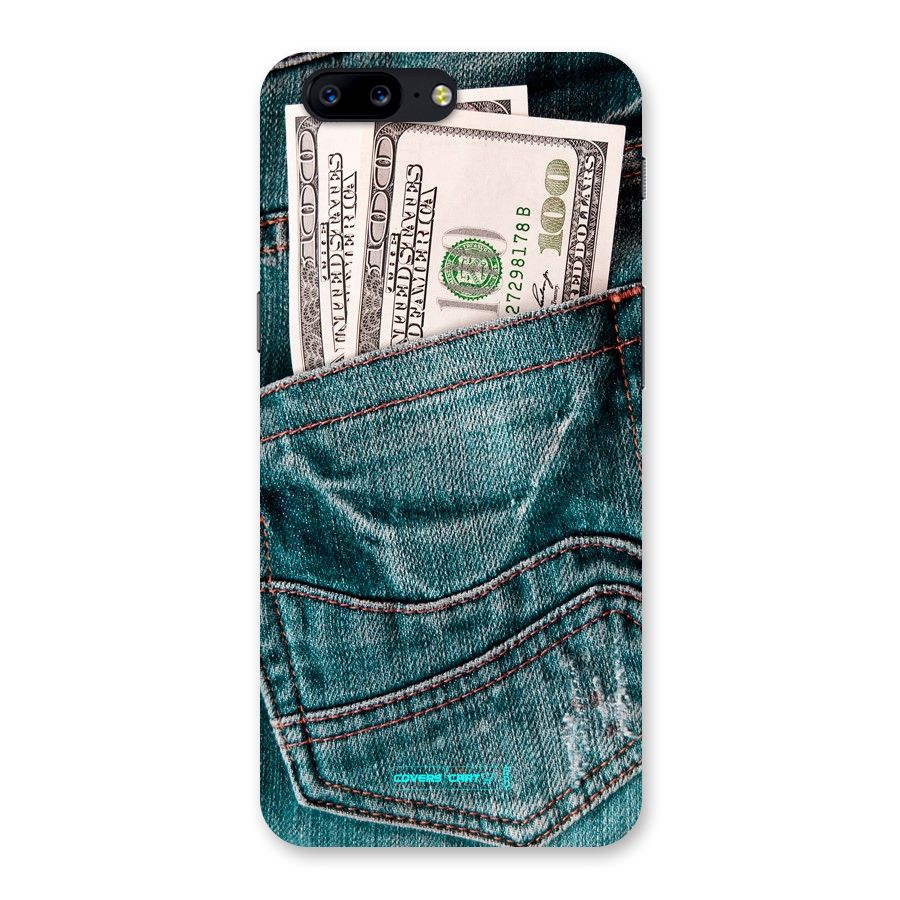 Money in Jeans Back Case for OnePlus 5