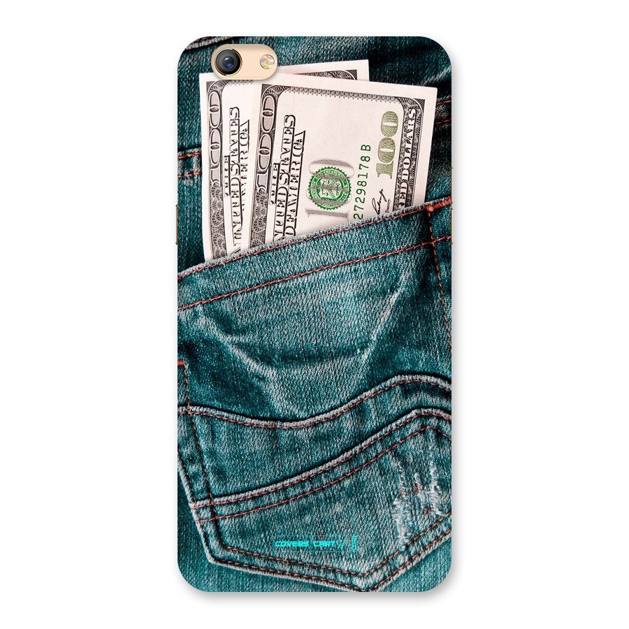 Money in Jeans Back Case for Oppo F3 Plus