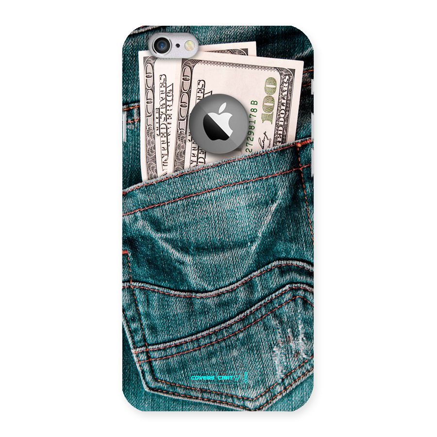 Money in Jeans Back Case for iPhone 6 Logo Cut