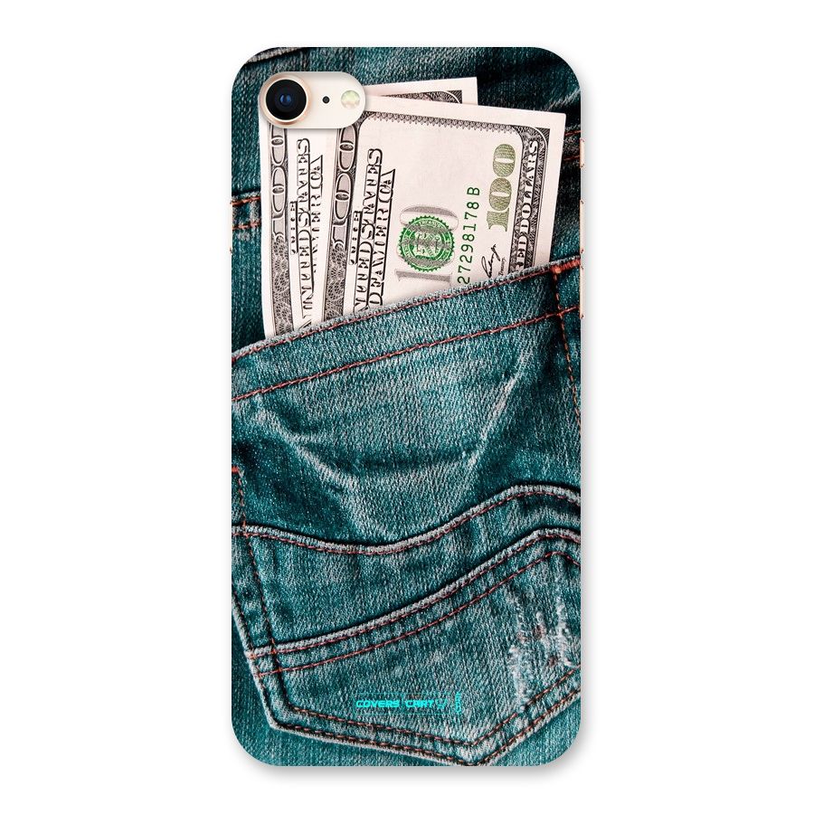 Money in Jeans Back Case for iPhone 8