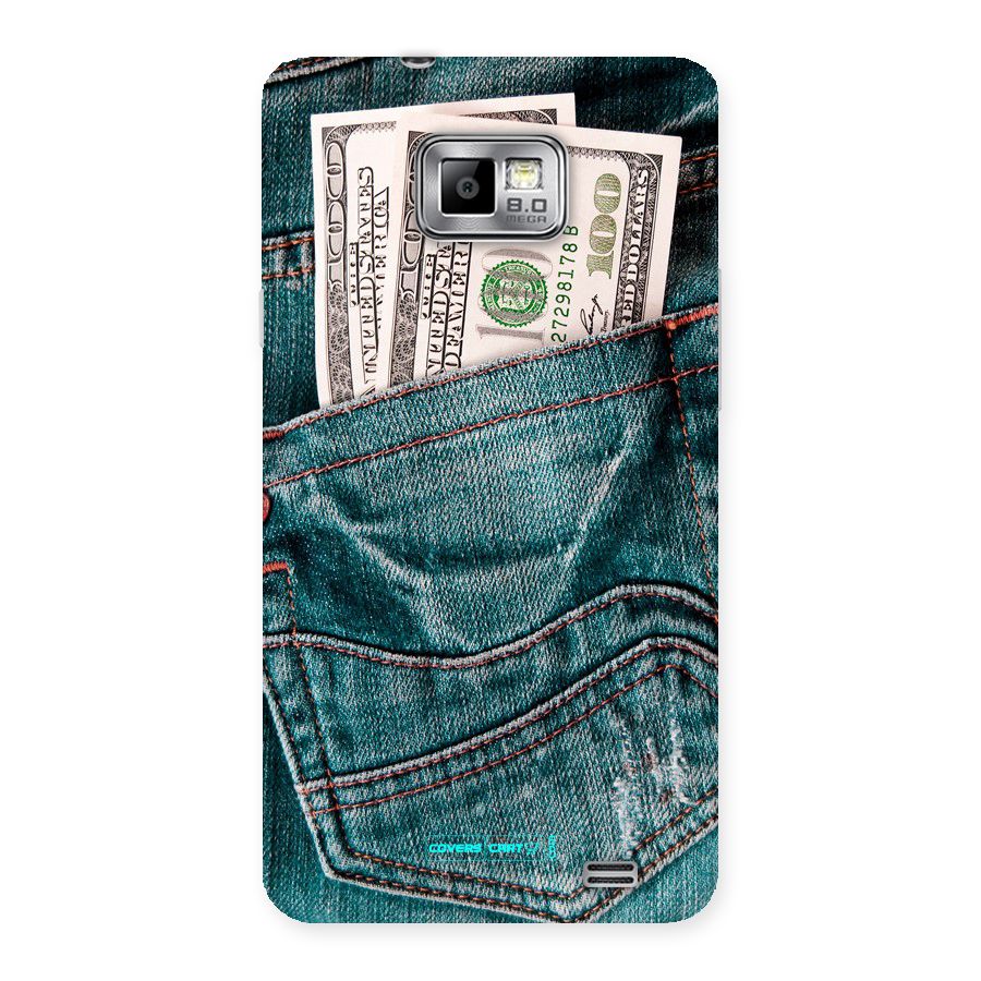 Money in Jeans Back Case for Galaxy S2