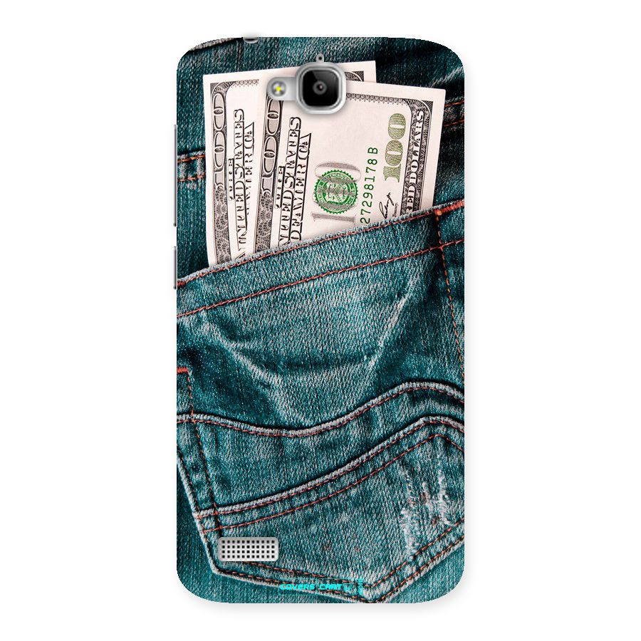 Money in Jeans Back Case for Honor Holly