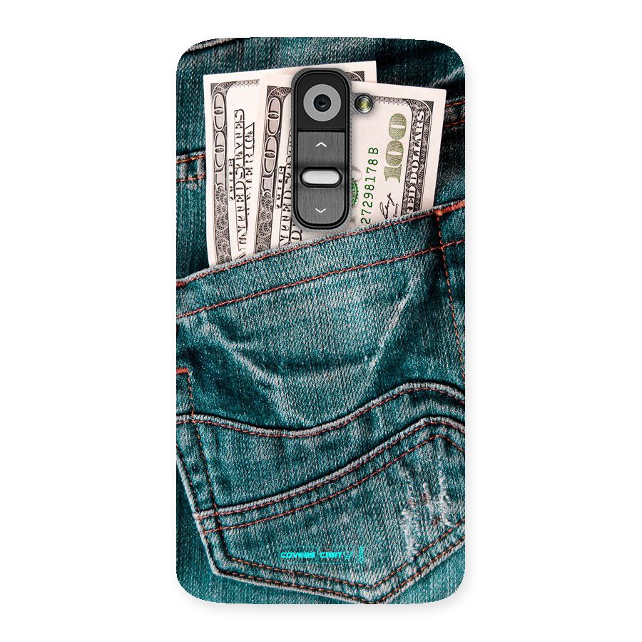 Money in Jeans Back Case for LG G2