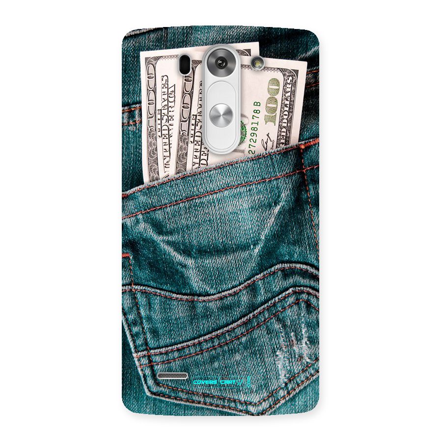 Money in Jeans Back Case for LG G3 Beat