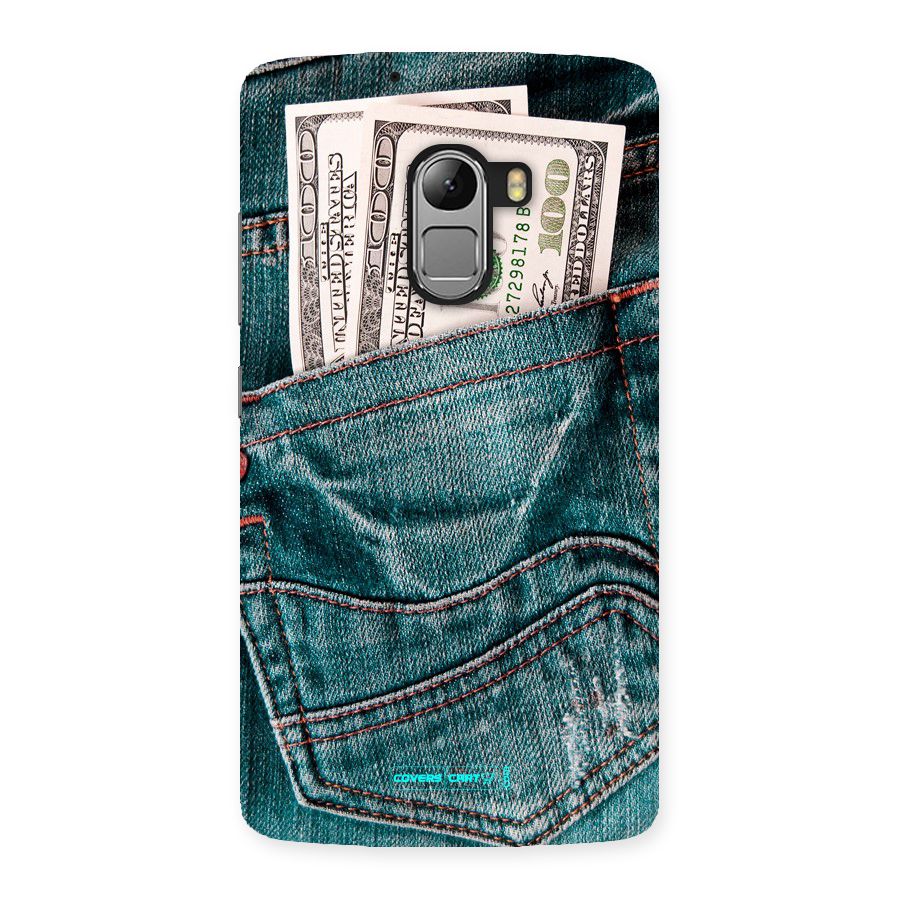 Money in Jeans Back Case for Lenovo K4 Note