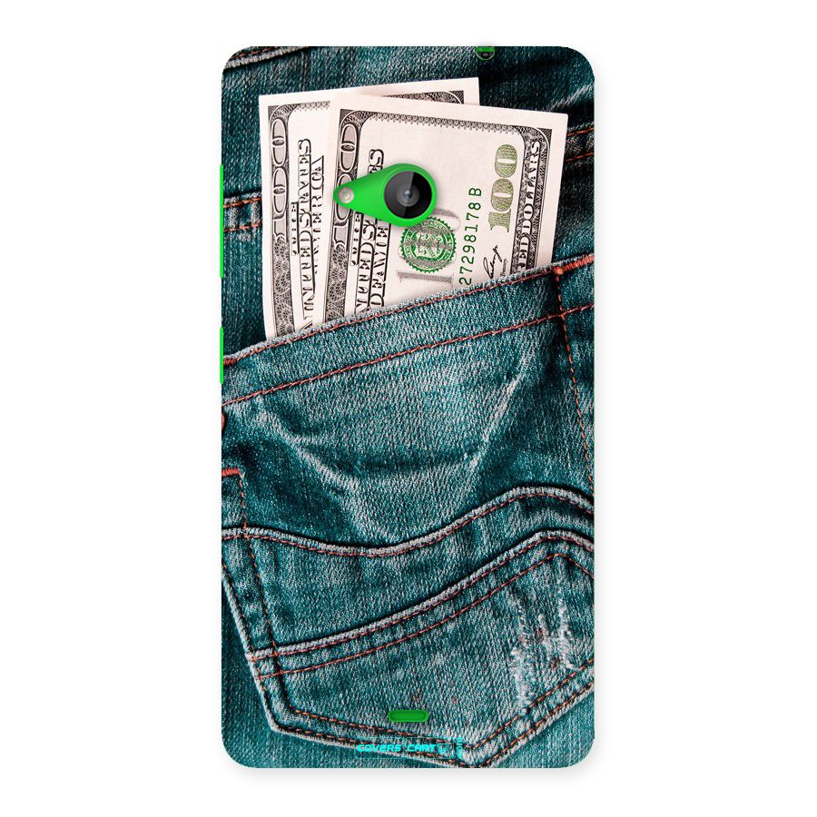Money in Jeans Back Case for Lumia 535
