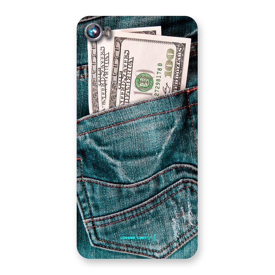 Money in Jeans Back Case for Micromax Canvas Fire 4 A107