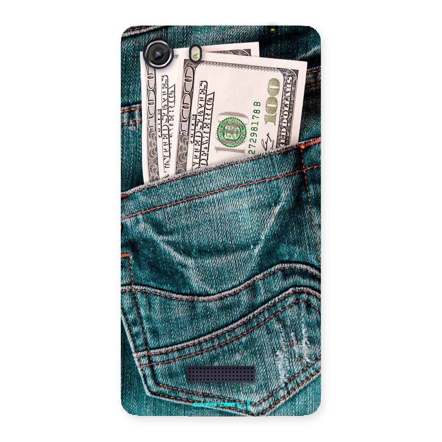 Money in Jeans Back Case for Micromax Unite 3