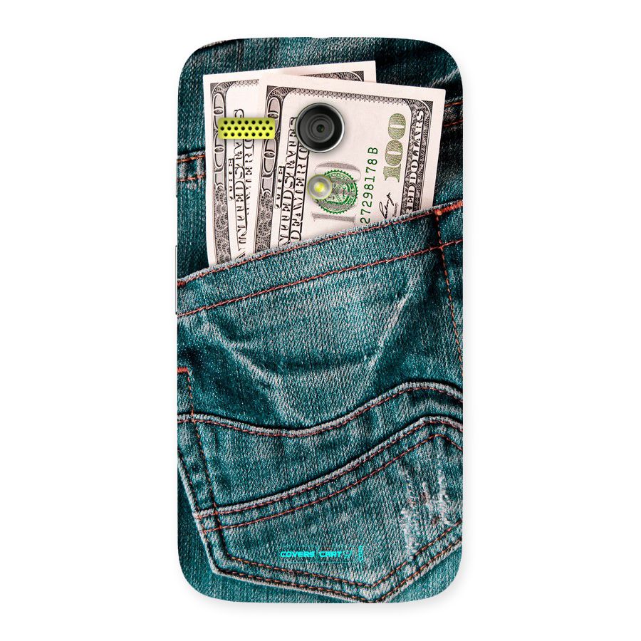 Money in Jeans Back Case for Moto G