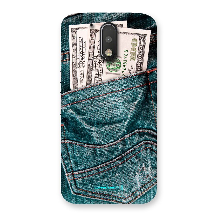 Money in Jeans Back Case for Motorola Moto G4