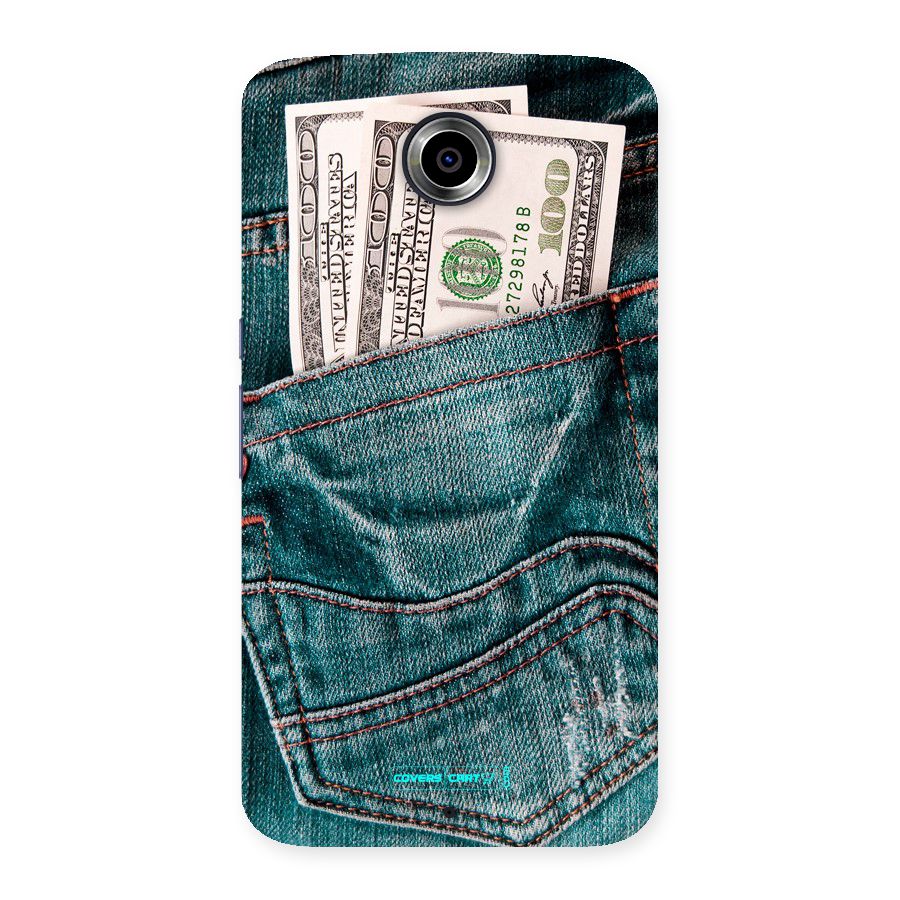 Money in Jeans Back Case for Nexsus 6