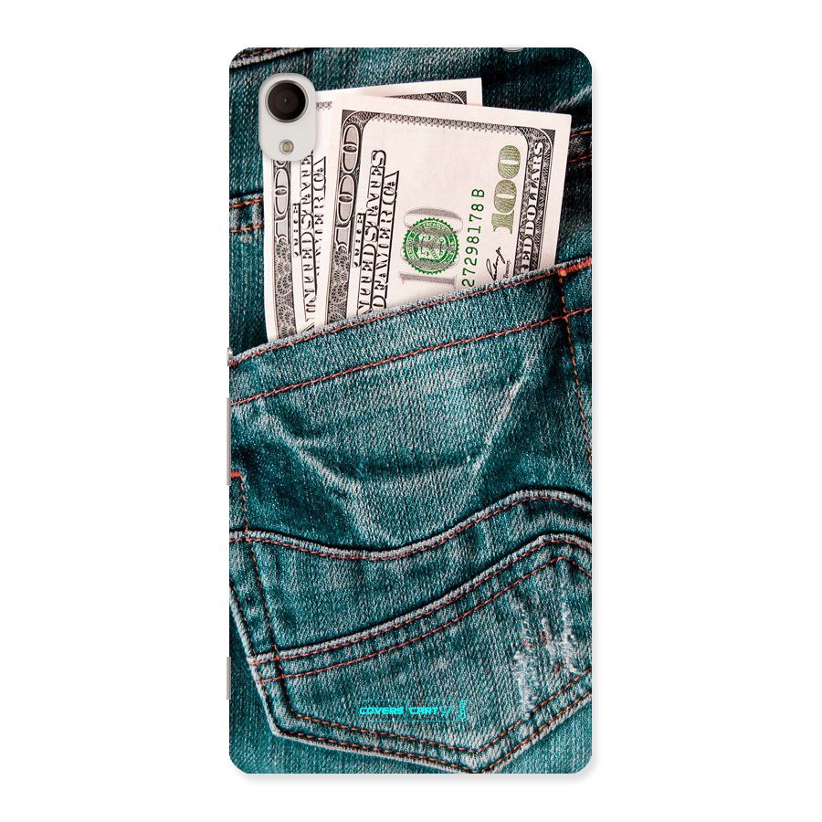 Money in Jeans Back Case for Sony Xperia M4