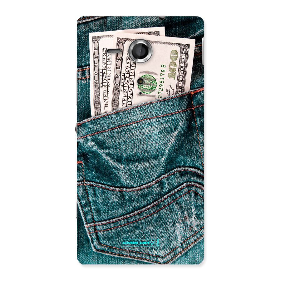 Money in Jeans Back Case for Sony Xperia SP