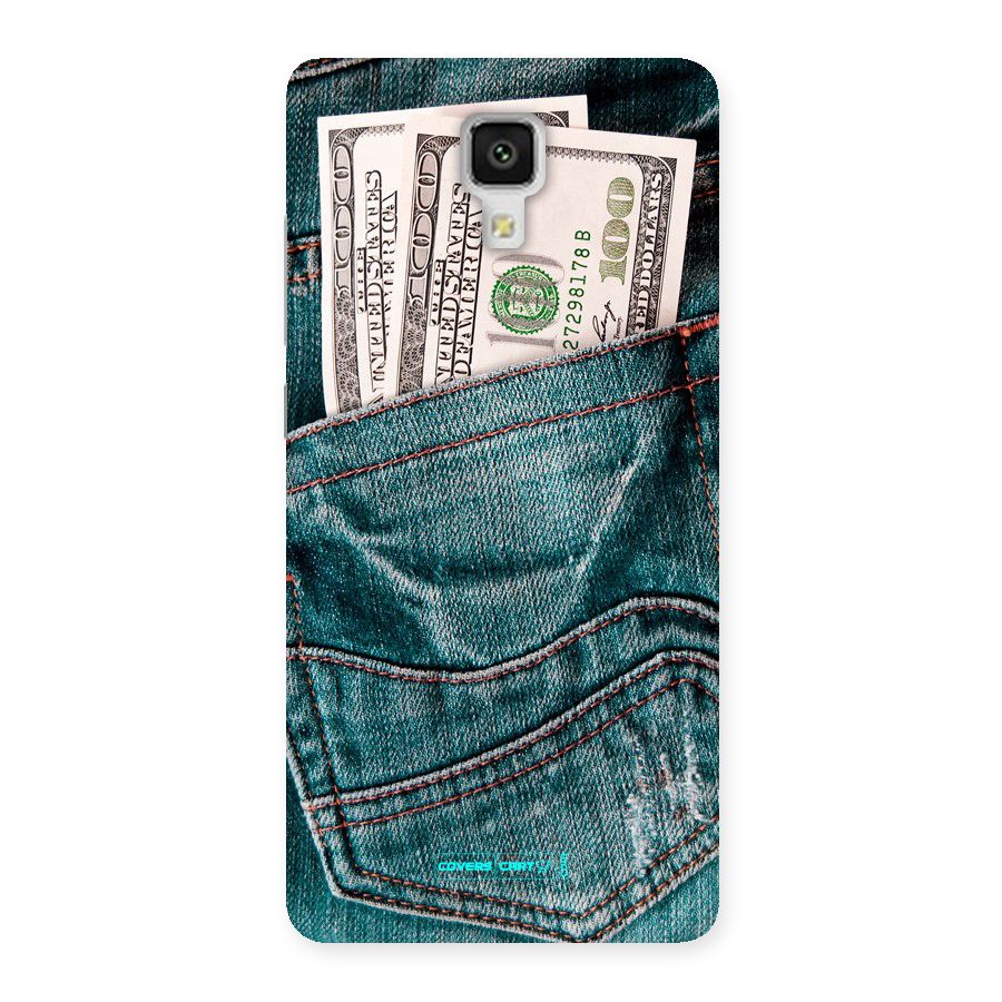 Money in Jeans Back Case for Xiaomi Mi 4