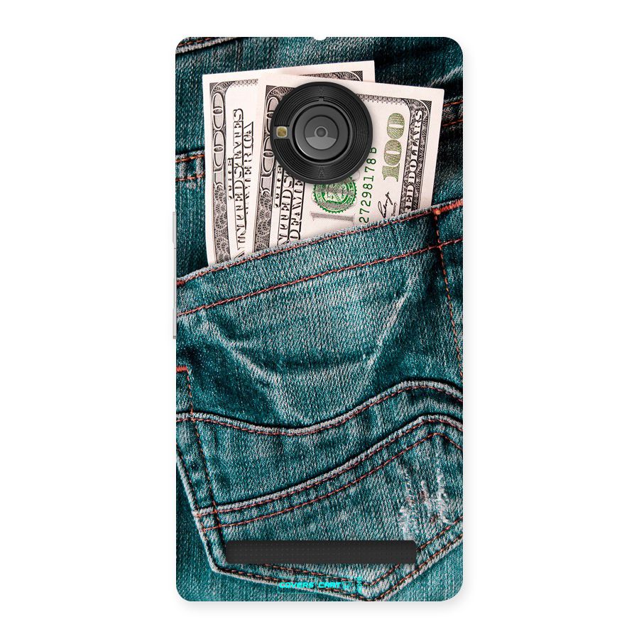 Money in Jeans Back Case for Yu Yunique