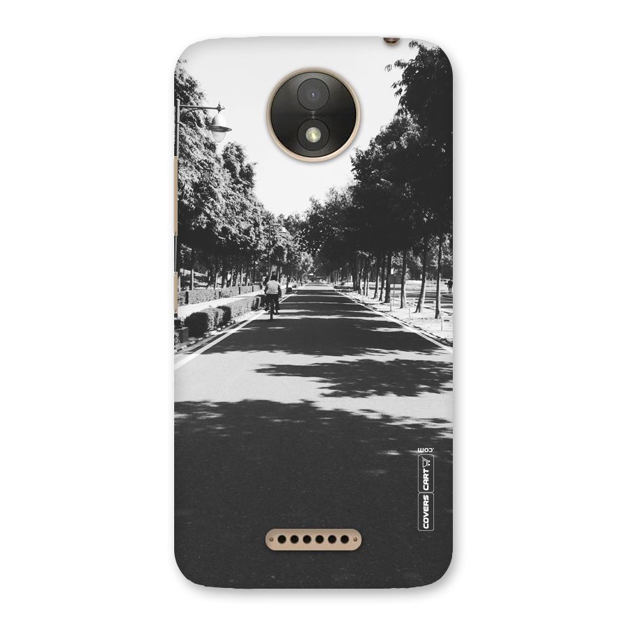 Monochrome Path Back Case for Moto C Plus