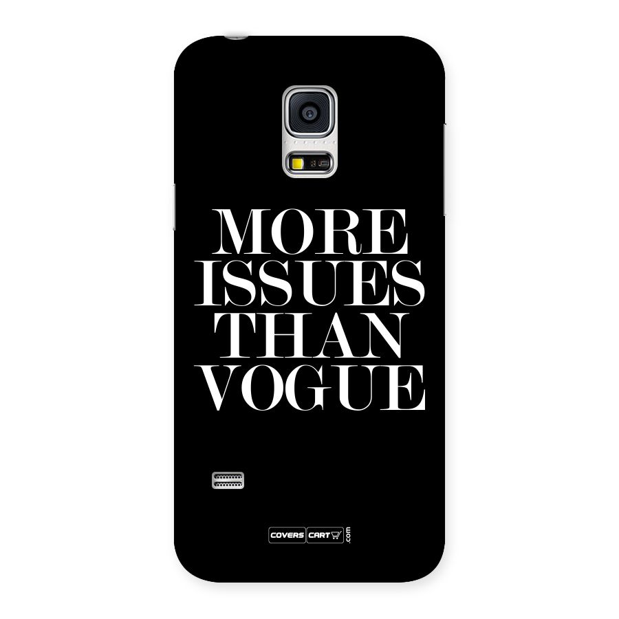 More Issues than Vogue (Black) Back Case for Galaxy S5 Mini