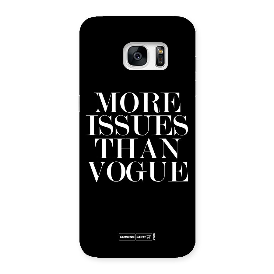 More Issues than Vogue (Black) Back Case for Galaxy S7 Edge
