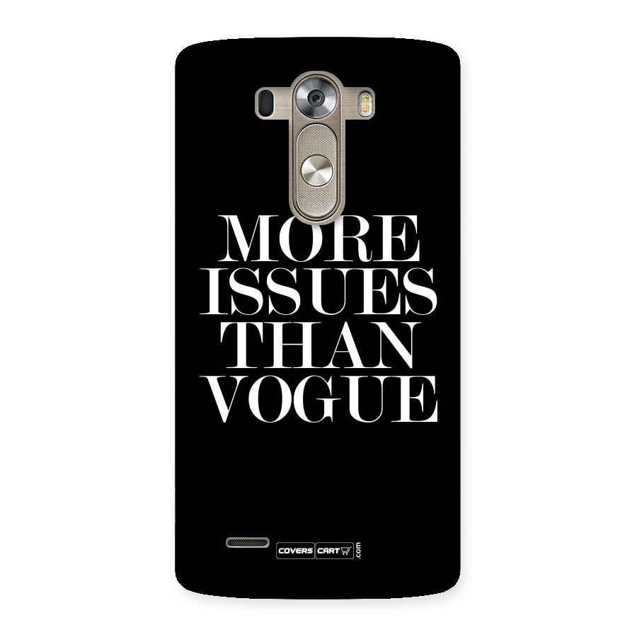 More Issues than Vogue (Black) Back Case for LG G3