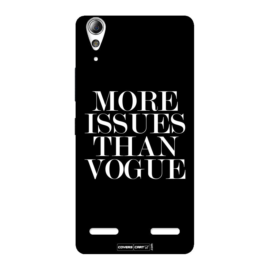 More Issues than Vogue (Black) Back Case for Lenovo A6000 Plus