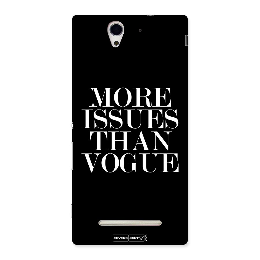 More Issues than Vogue (Black) Back Case for Sony Xperia C3