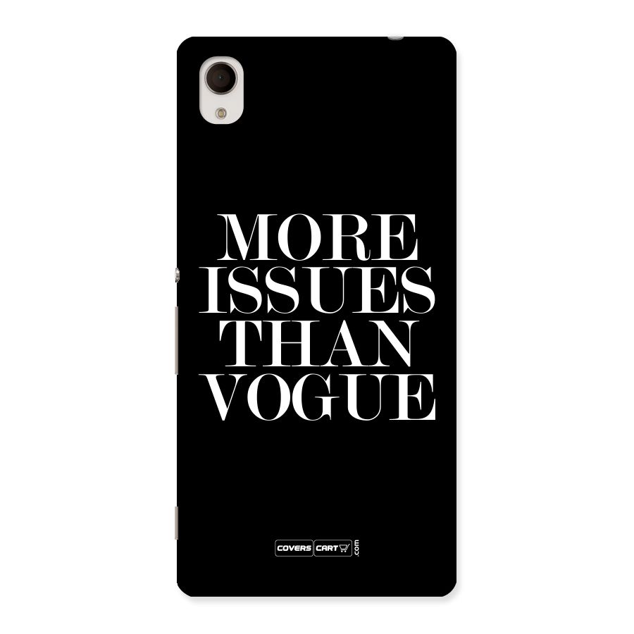 More Issues than Vogue (Black) Back Case for Sony Xperia M4